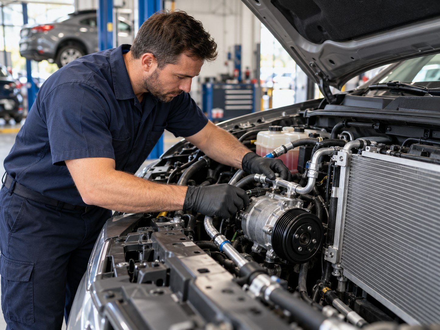 Componentes de aire acondicionado automotriz